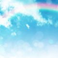 青空に掛かる虹